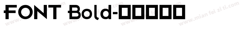 FONT Bold字体转换